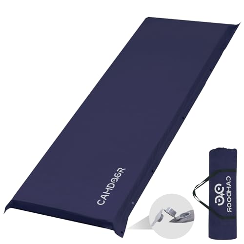 CAMDOOR キャンプ マット エアーマット 厚手 8cm【30秒自動膨張・より広い】R値 6.8 インフレーターマット 車中泊 コンパクト 自動膨張 キャンパー 無限連結可能 キャンプ用品 寝具エアーベッド 防水防潮 安全無臭 持ち運び便利 簡単収納 収納袋付き